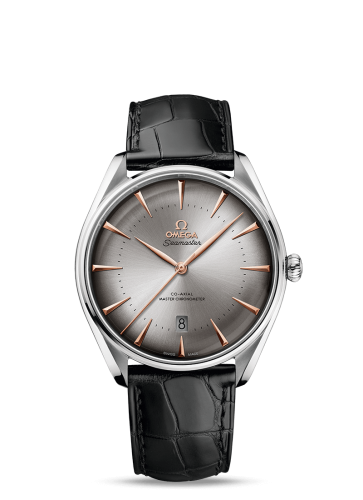 Omega Seamaster Master Co-Axial 39.5 Swiss Edition Stainless Steel / Silver / Alligator